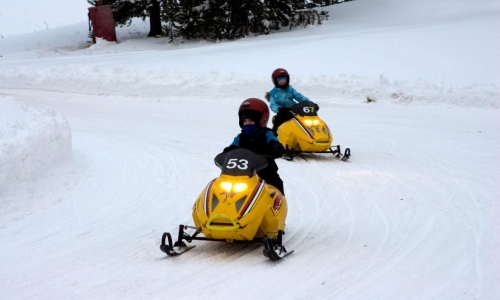 Mini Snowmobiling at Vail