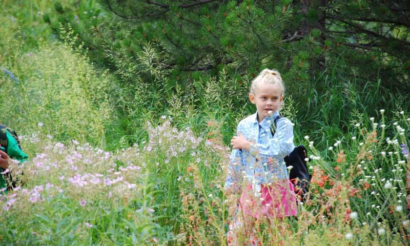 Kid fishing at the Vail Nature Center