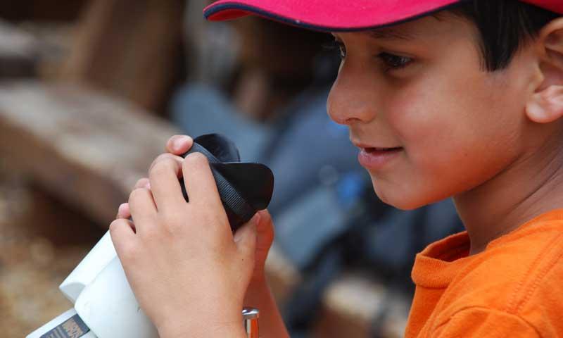 Kid at a Vail Nature Center Program
