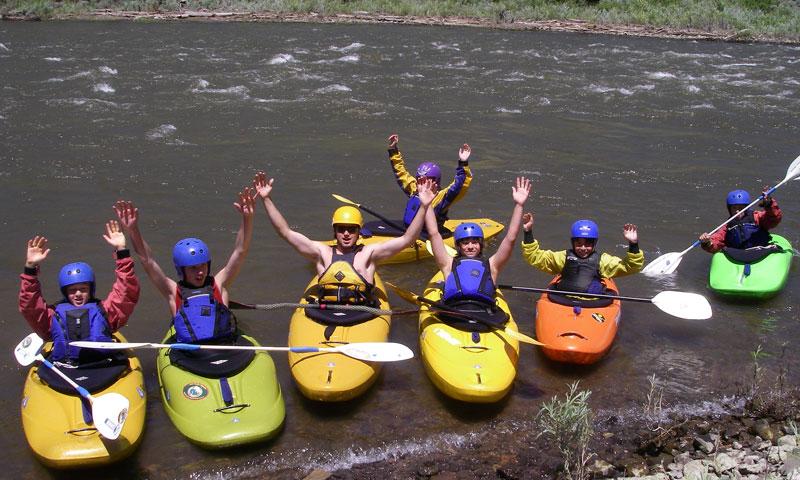 A Kayak School on the Colorado River near Vail
